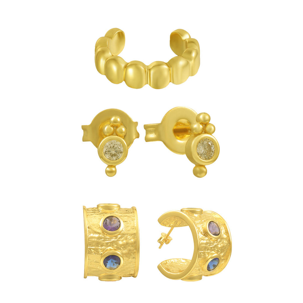 Color Theory Bundle: 3 Piece Earring and Cuff Bundle